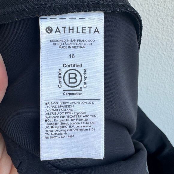 Athleta Size 16 XL Stellar Trouser Black Pant Versatile Slim Work Office Pants - Picture 8 of 9